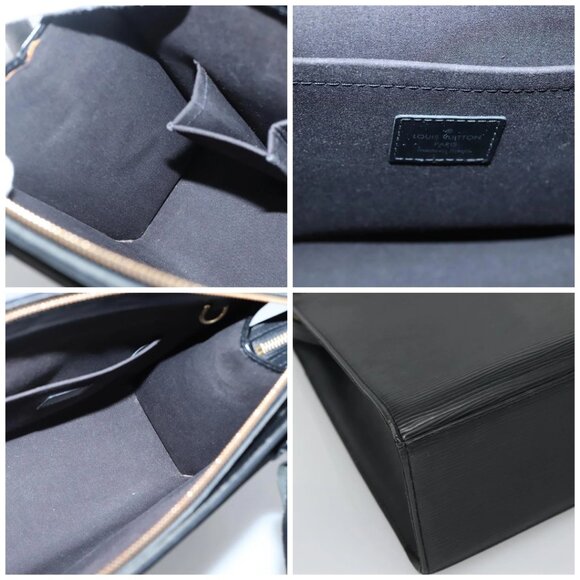 LOUIS VUITTON Epi Croisette PM Tote Bag Black - Picture 12 of 14